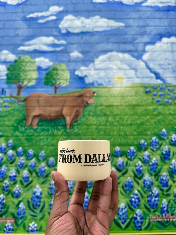 With Love, From Dallas Candle for wholesale by Goddess Glow Holistic Care