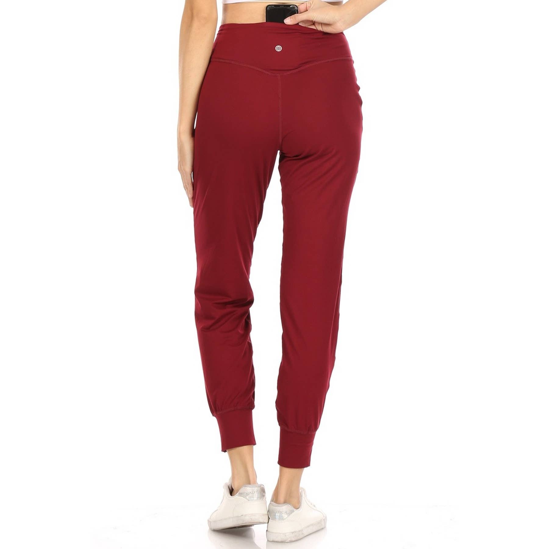 Leggings Depot - Vendita all'ingrosso Pantaloni sportivi/da jogging - Donna - Pantaloni da jogging slim fit con tasca posteriore nascosta3