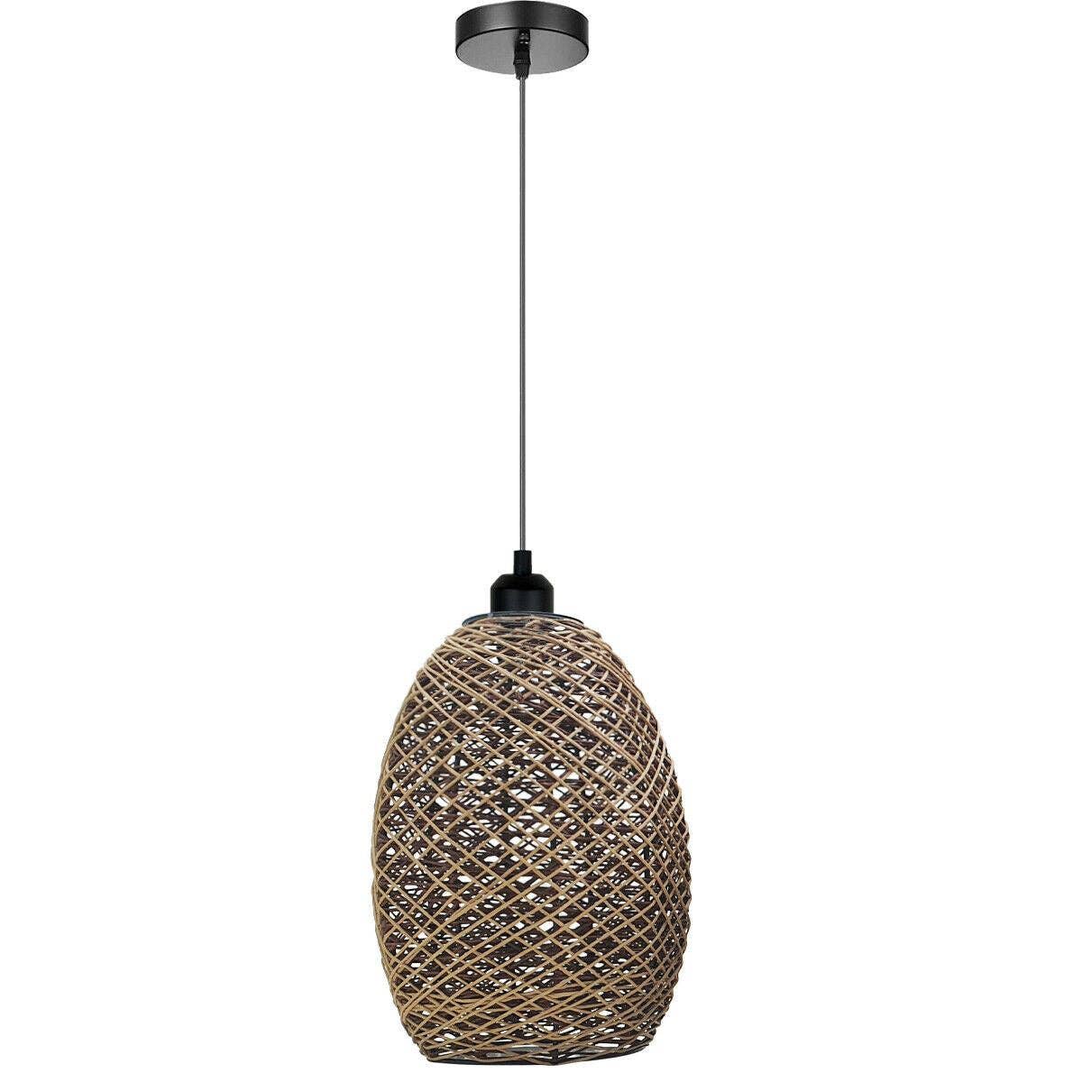 Ledsone - Wholesale Chandelier/Hanging Light - Rattan Wicker Ceiling Pendant Light Shade Hanging Light Antique décor Lampshade~13345