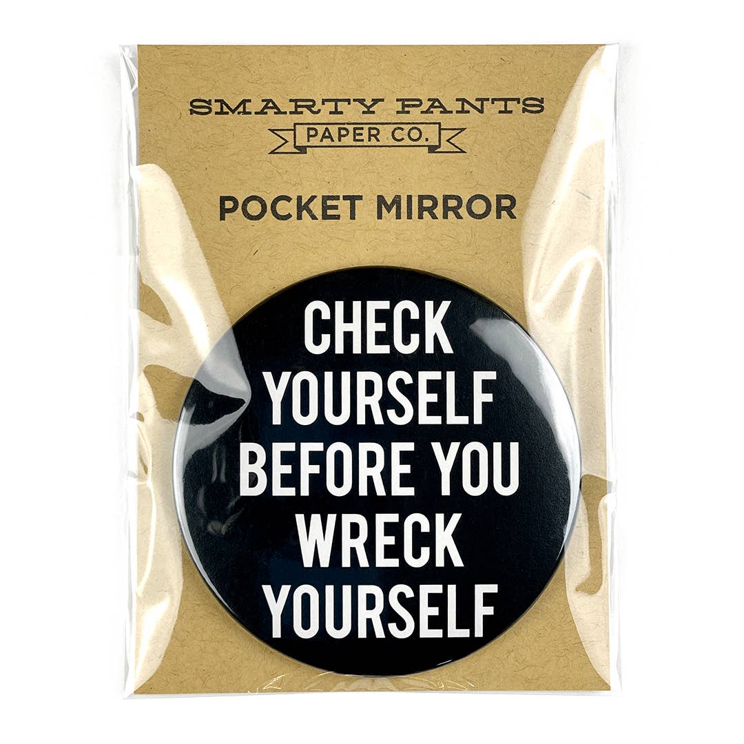 Smarty Pants Paper - Wholesale Compact Mirror - Check Yourself Pocket Mirror2