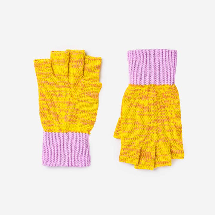 VERLOOP | knits - Wholesale Gloves - Women's - Colorblock Fingerless Gloves