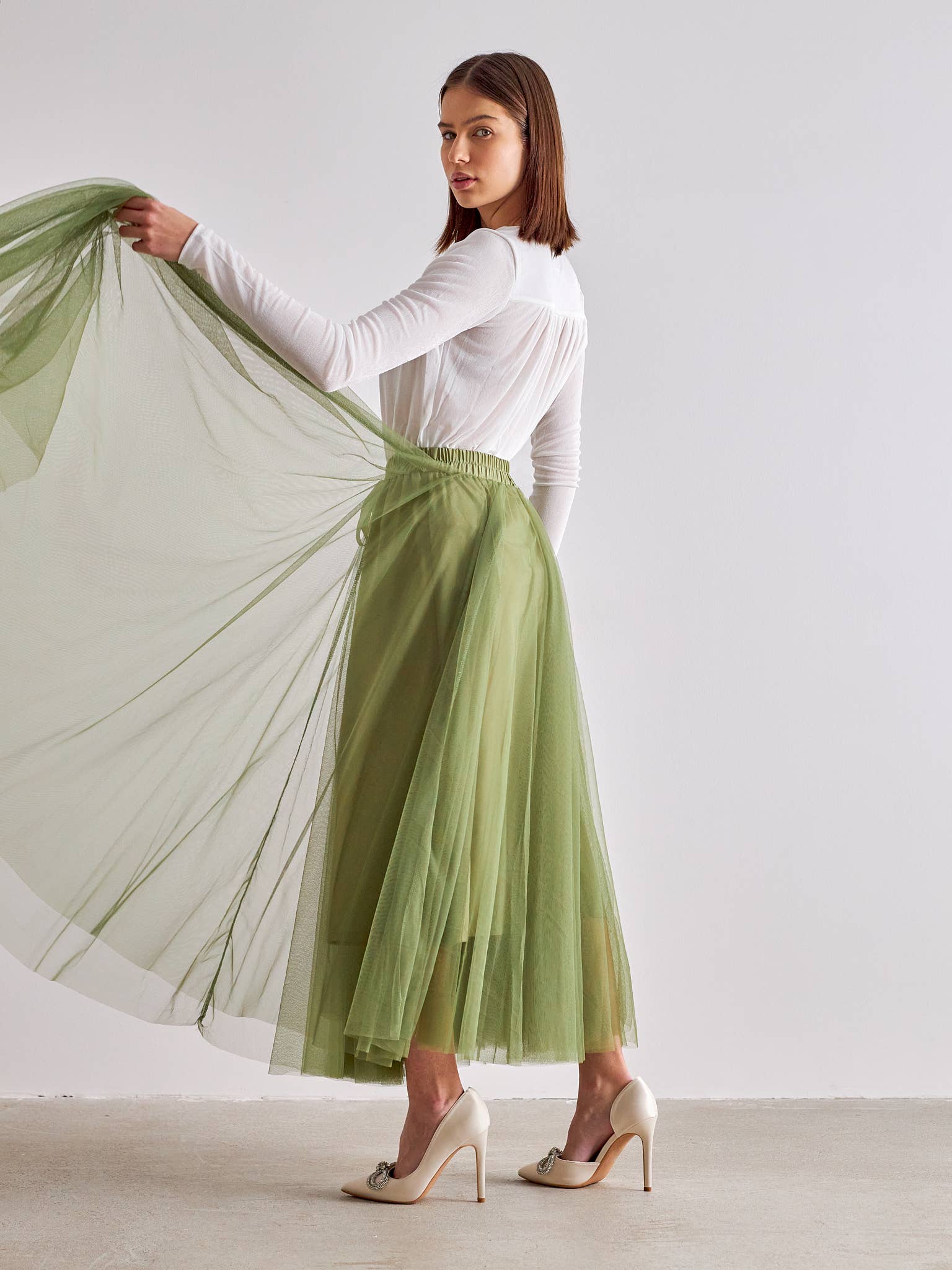 CHOKLATE PARIS - Wholesale Rok - Dames - Aria lange tule rok - CK0807725