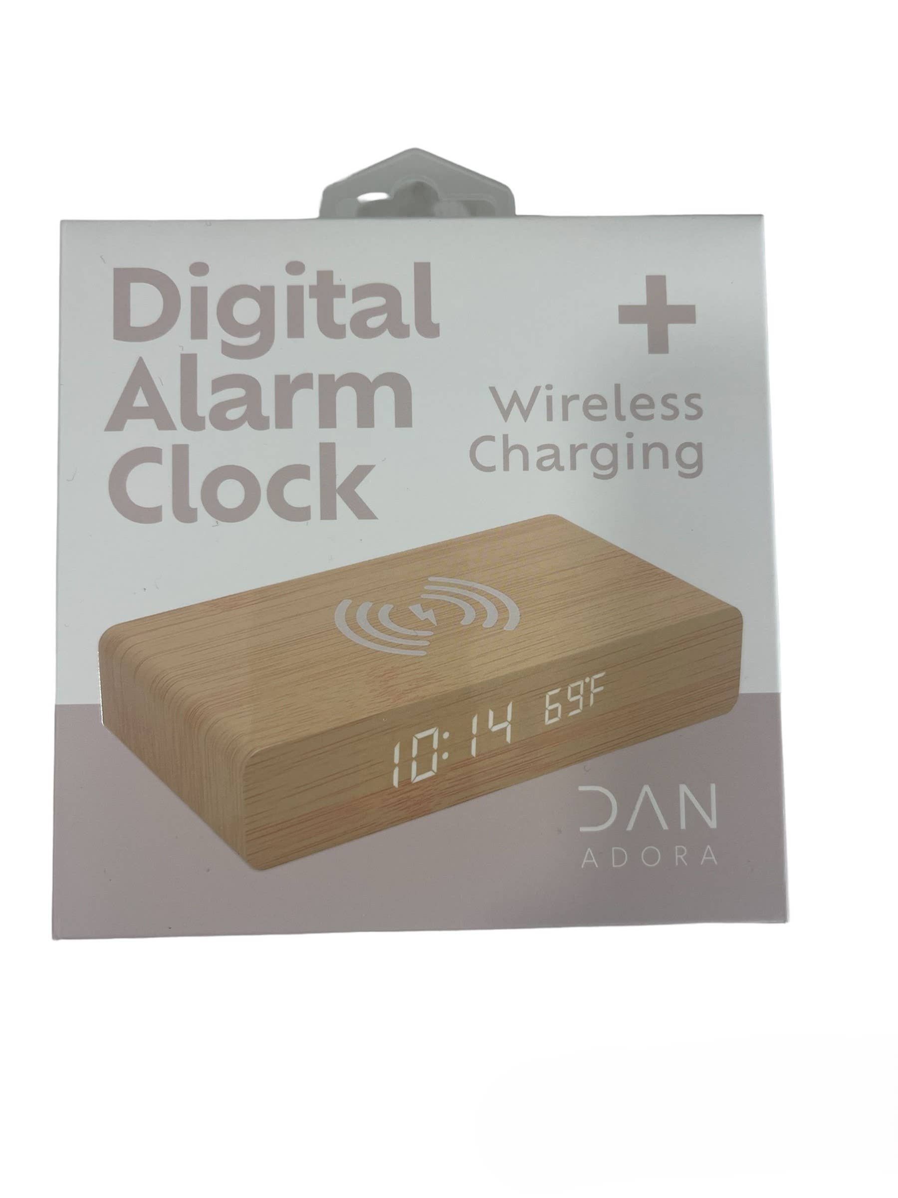 Funky Rico Inc – wholesale Desk clock – Wireless Charging With Alarm Clock - White3