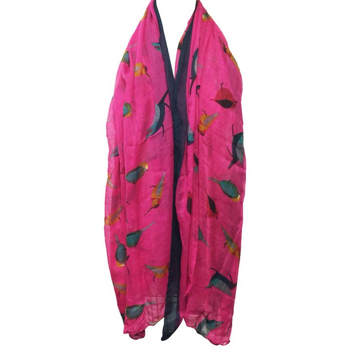 Wrapables.com - Wholesale Scarf - Women's - Wrapables Soft Viscose Bird Print Multi-Style Scarf36