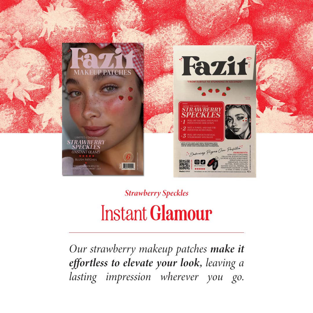 Fazit - Wholesale Blush - Strawberry Speckles Makeup Patches5