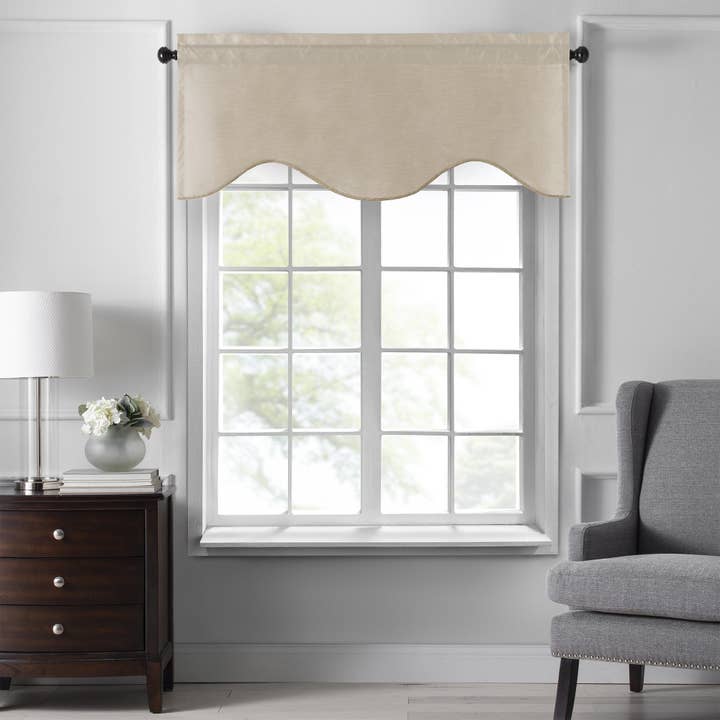 Threadmade Home - Wholesale Curtain - Colette Faux Silk Blackout Window Curtain & Scallop Valance15