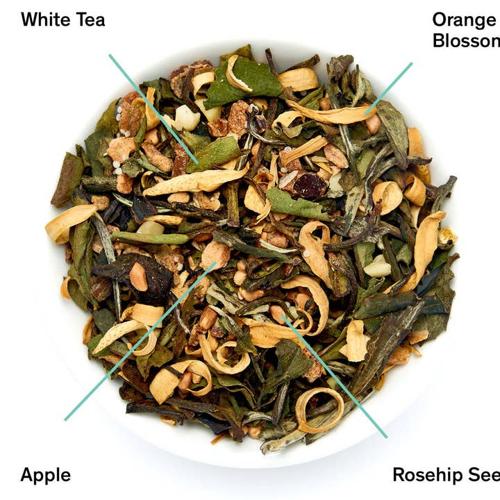 Know by Heart - Orange Blossom Mandel Vitt Te - 1lb Bulk för wholesale av August Uncommon Tea