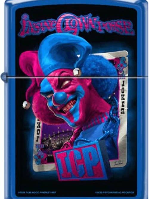 ICP Carnival of Carnage - Blue Matte Zippo Lighter for wholesale by Scorpio Posters
