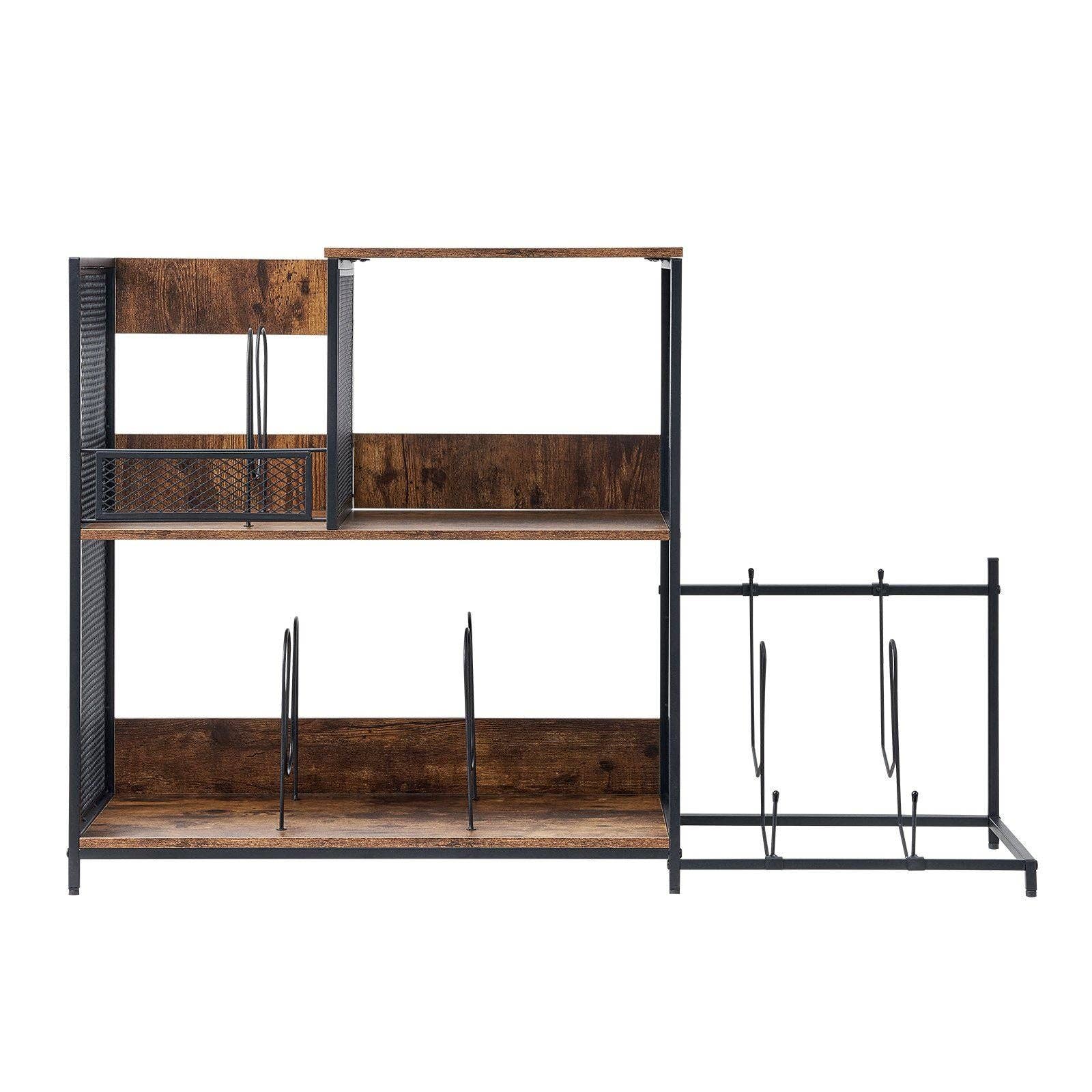 Hard Rock Health Stores - Wholesale Retailer Display Stand/Case - Record Player Stand 3-Tier Metal Turntable Stand with Guitar Store Black8