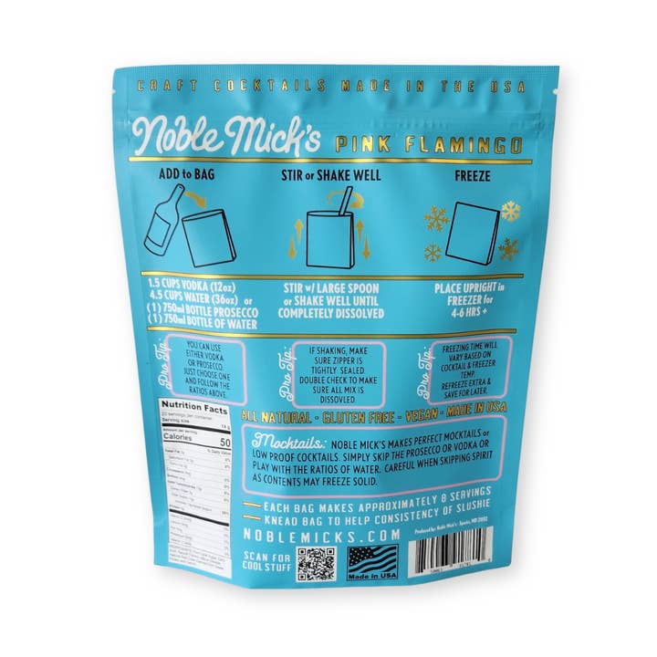 Noble Mick's - Craft Beverage Company - Wholesale Cocktail Mix/Syrup - Pink Flamingo Frozen Cocktail1