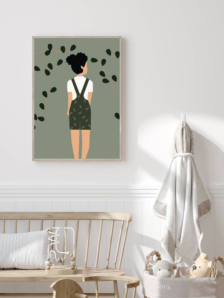 Poster poster - Girl forest 01 for wholesale by Ouéso