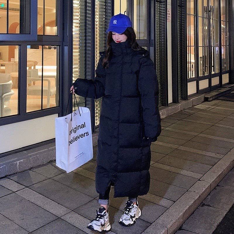 UZ Wholesale Store - Vendita all'ingrosso Cappotto - Donna - Cappotto lungo e largo in cotone ispessito4