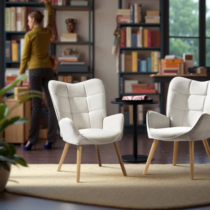HOMYCASA DESIGN INC - Wholesale Chair - Elegant Upholstered Accent Chair