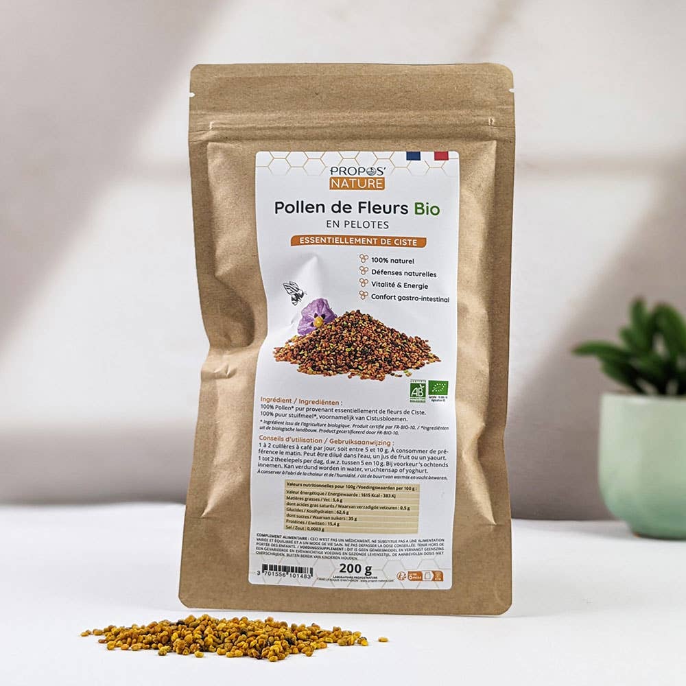 Propos'Nature - Wholesale Proteïne/superfoodpoeder - Cistus Pollen Bio - In Korrels - 100% Natuurlijk - 200g0