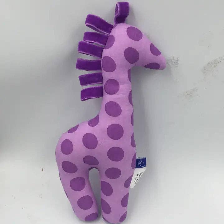 Curiosity - Vente Peluche – enfant et bébé - Jouet en peluche girafe en ruban de coton0