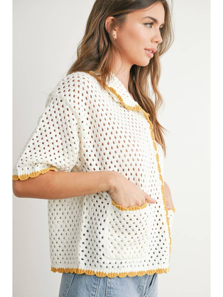 BUTTERMELON - Vendita all'ingrosso Maglione tricot - Donna - Maglione all'uncinetto Urban Vibe - BMW765413