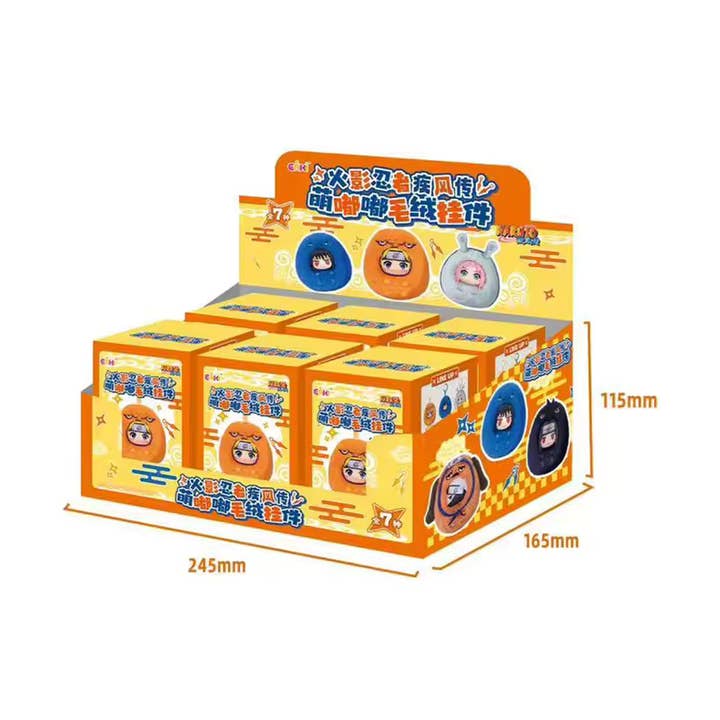 Authentic Eaki Naruto Cute Dudu Series Plush BLIND BOX for wholesale by Otaku Collectives LLC