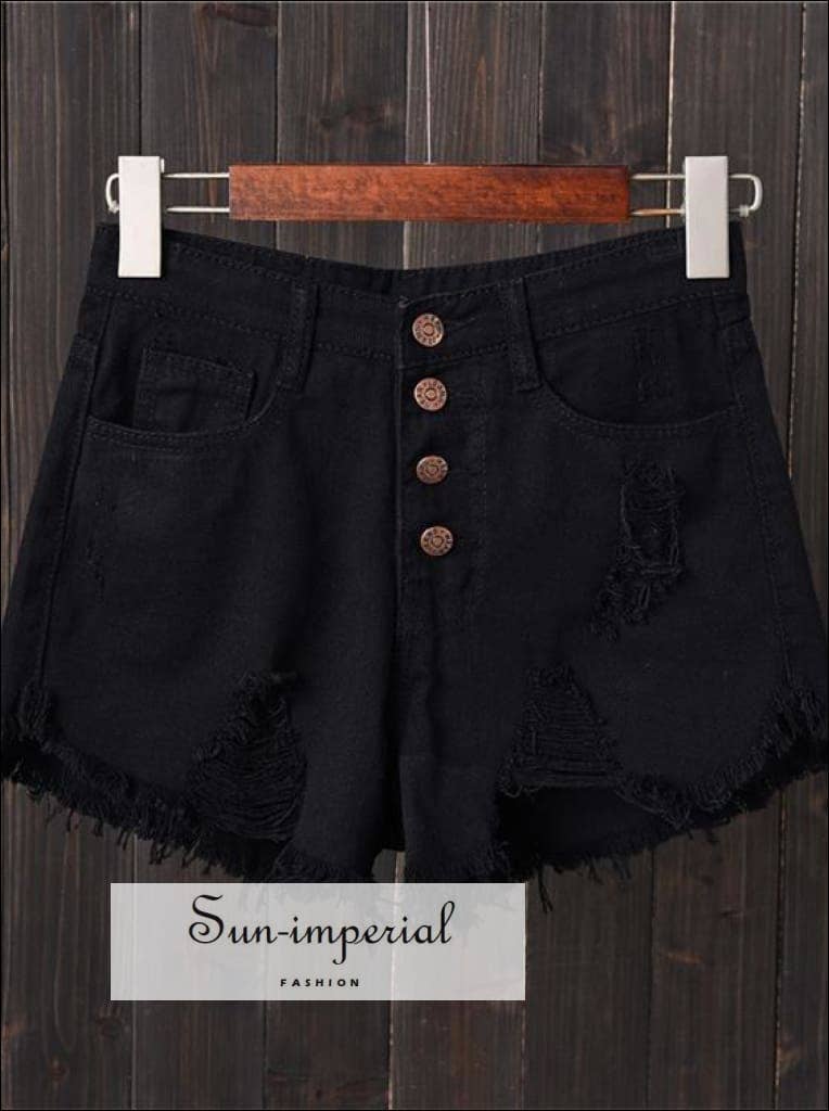 Sun Imperial - Wholesale Shorts - Women's - Denim Shorts Jeans Black Shorts Vintage Plus Size S-6xl2