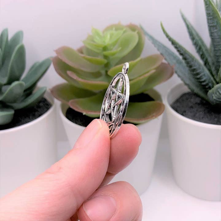 Guerrilla Charm - Wholesale Individual Charm/Pendant - Silver Celtic Knot Pentacle Charms, 31x26mm3