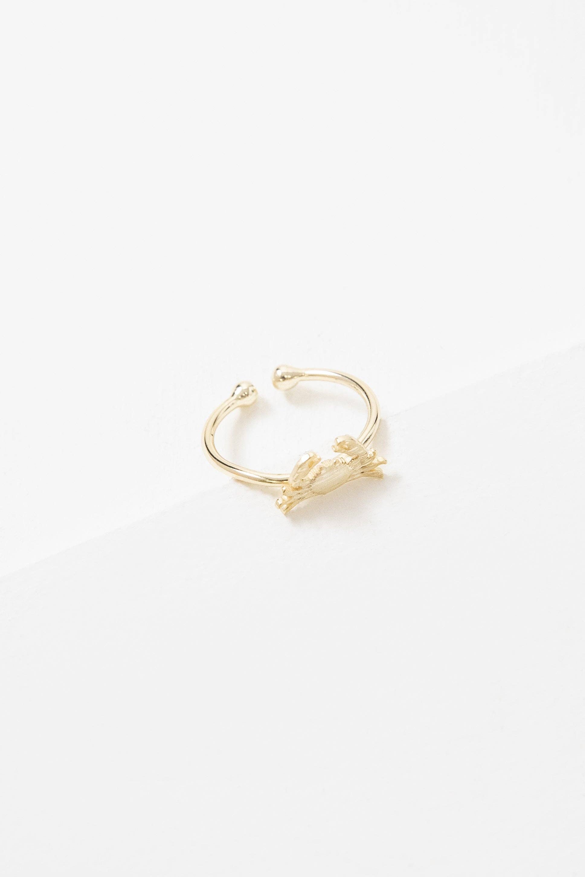 Lovoda - Wholesale Band/Stacked Ring - Maryland Crab Ring (18K & 24K Gold)6