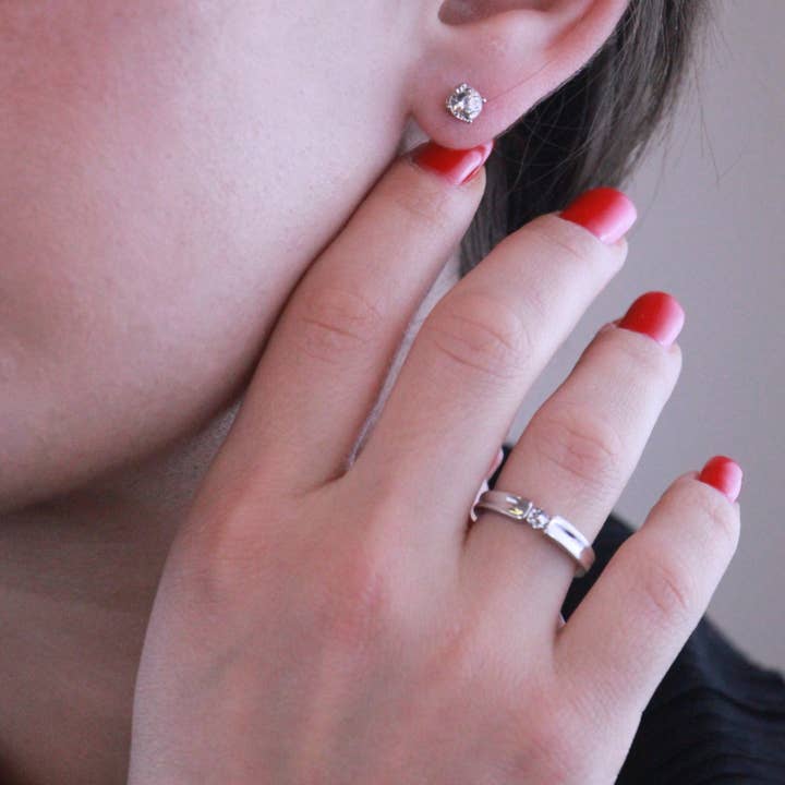 CARALI / MYC Paris - Venta al por mayor Juegos de joyas - Parures Mary - Plateado Y Cristal3