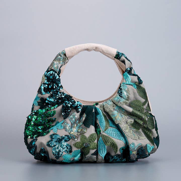 EmberLoom - Wholesale Clutch Bag - Women's - Elegant Floral Sequin Handbag3