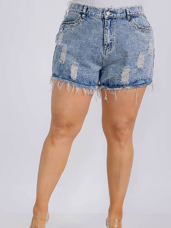 NØDLIDENDE DENIM KORT for engroshandel hos ROUSSEAU