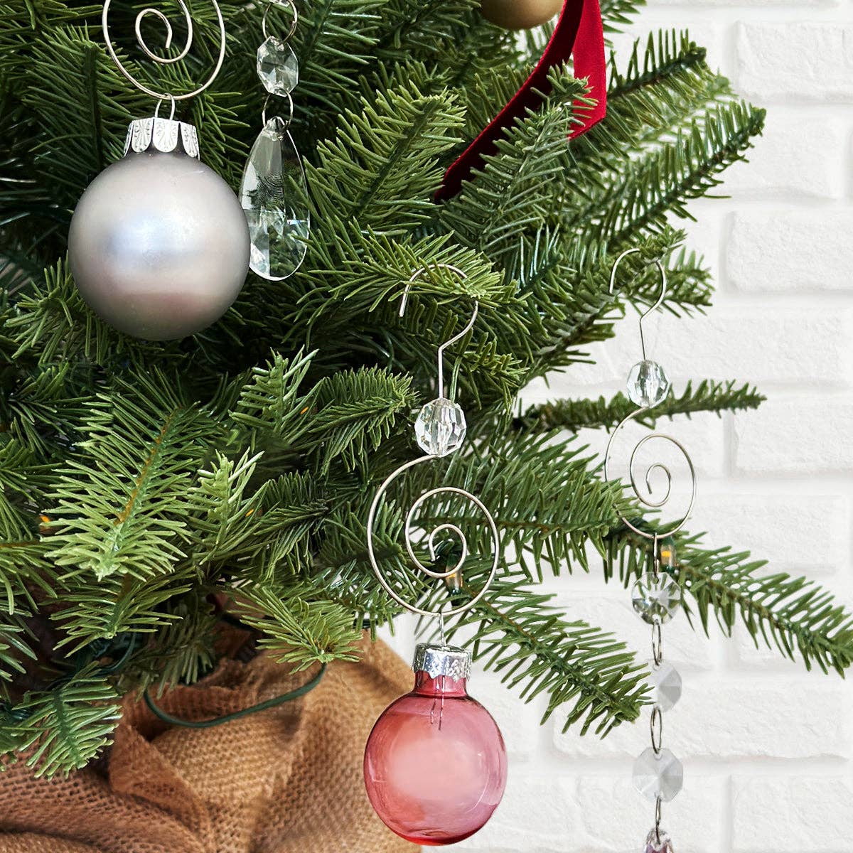 Wrapables.com - Wholesale Ornament Set - Wrapables Stainless Steel Christmas Tree Ornament Hooks3