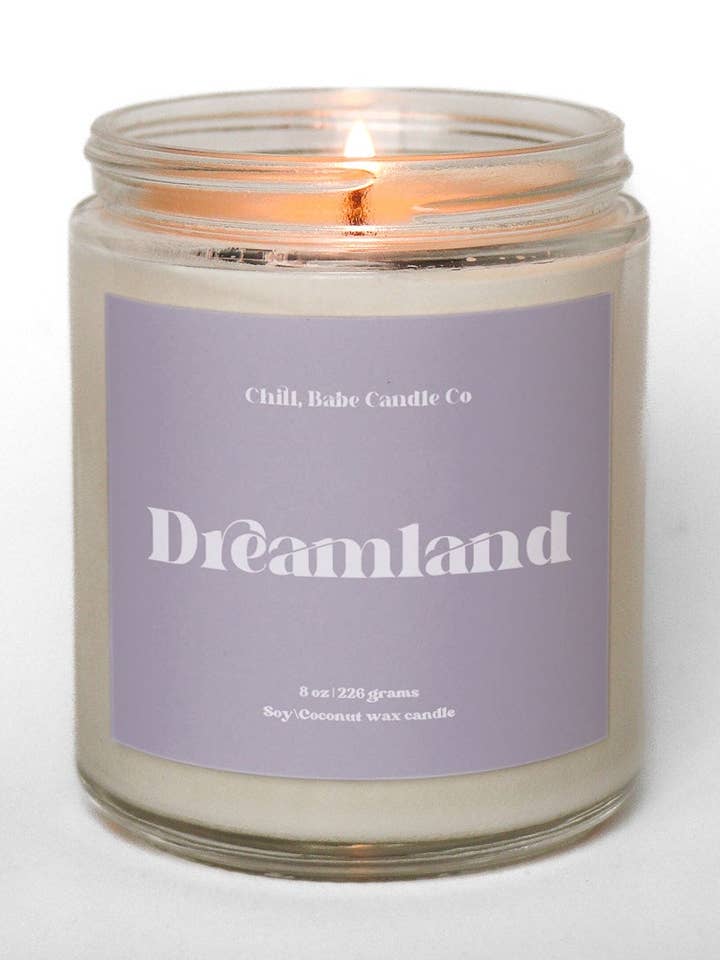 Dreamland Candle | White Sage + Lavender for wholesale by Chill, Babe Candle Co