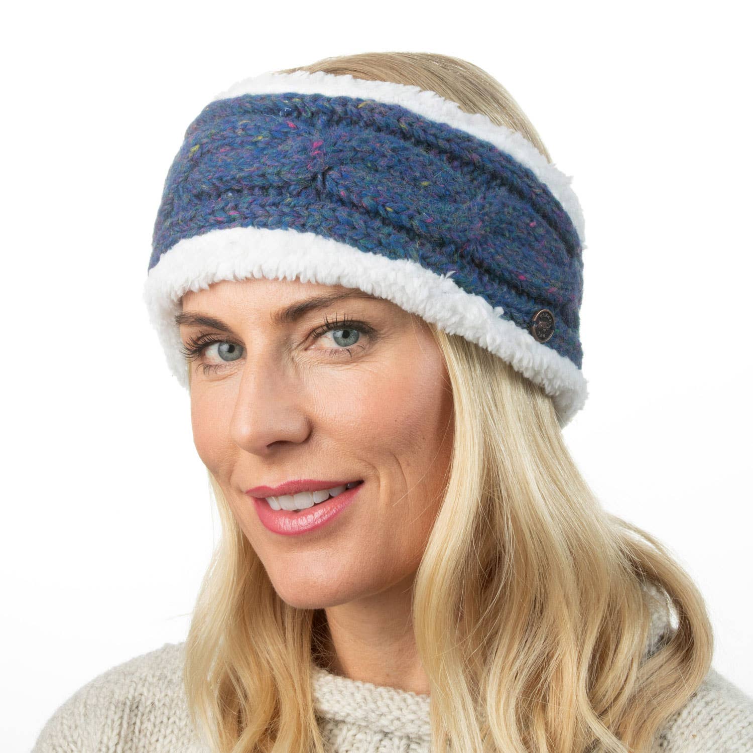 Black Yak Ltd - Wholesale Fashion Headband - Women's - Sherpa Heather Cable Headband - Pure Wool - Knitted3