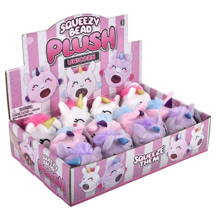 Pagdee Kids Juniors - Wholesale Stuffed/Plush Toy - Kids & Baby - Holiday Décor Unicorn Squeezy Bead Plush Toy For Kids5