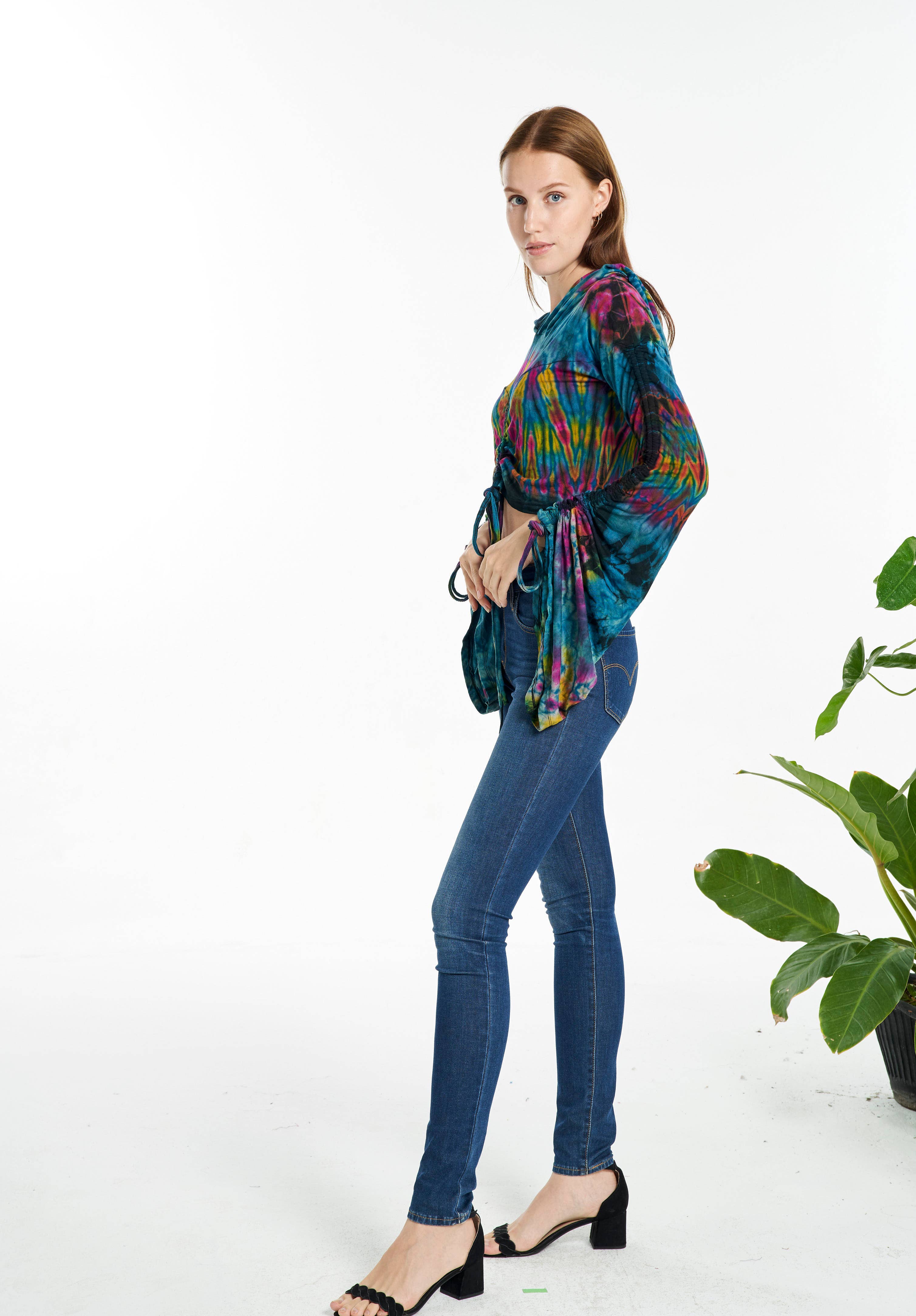 Kathmandu Imports - Wholesale Hoodie - Dames - Verkort Hoodie Top (TH-1793)2