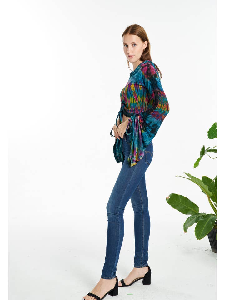 Kathmandu Imports - Wholesale Hoodie - Women's - Cropped Hoodie Top (TH-1793)2