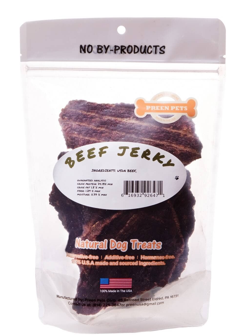 Preen Pets - Wholesale Pet Treats - Dog - Beef Jerky - 100% USA Extra Lean Sirloin Beef2