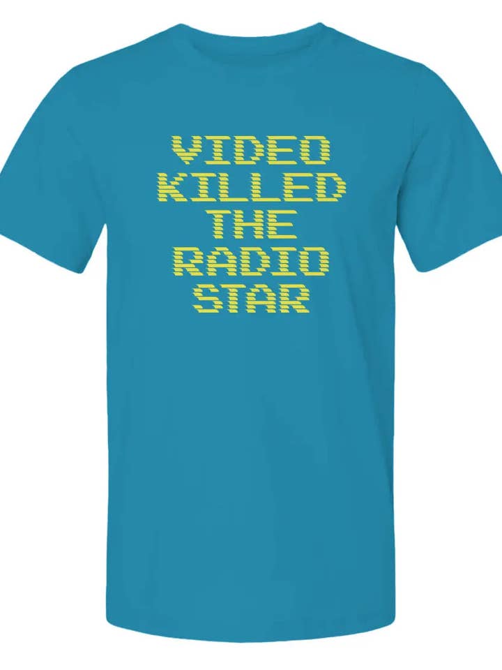 "Video Killed the Radio Star" Premium Unisex T-shirt för wholesale av Amp'd Apparel Company