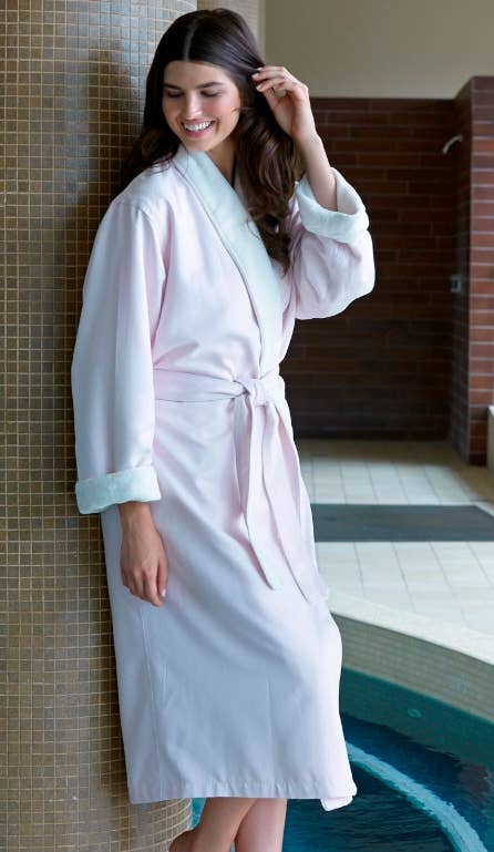 Mansfield Luxe Lounge - Wholesale Robe - Women's - Microfiber Shimmer Lined Robe1
