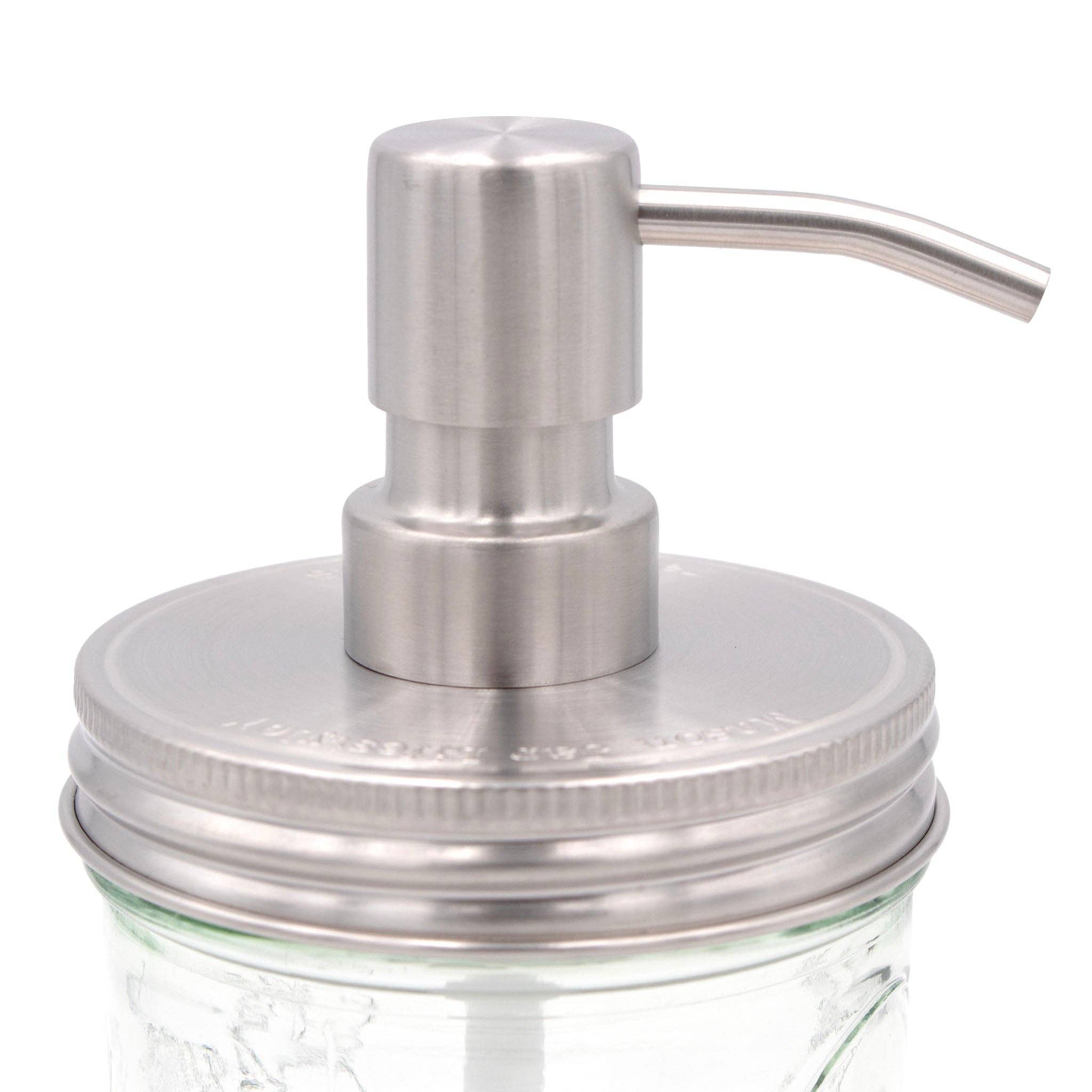 Mason Jar Lifestyle - Wholesale Soap Dispenser - Satin / Brushed Finish Soap Pump Dispensers for Mason Jars12