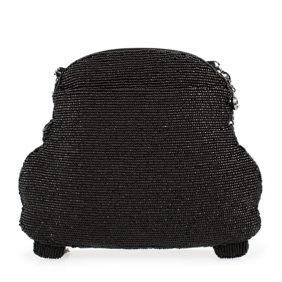 Mary Frances Accessories – bolsa tiracolo - Mulher por atacado – Na Estrada Carro Preto Flor Branca Mala a Tiracolo com Missangas1