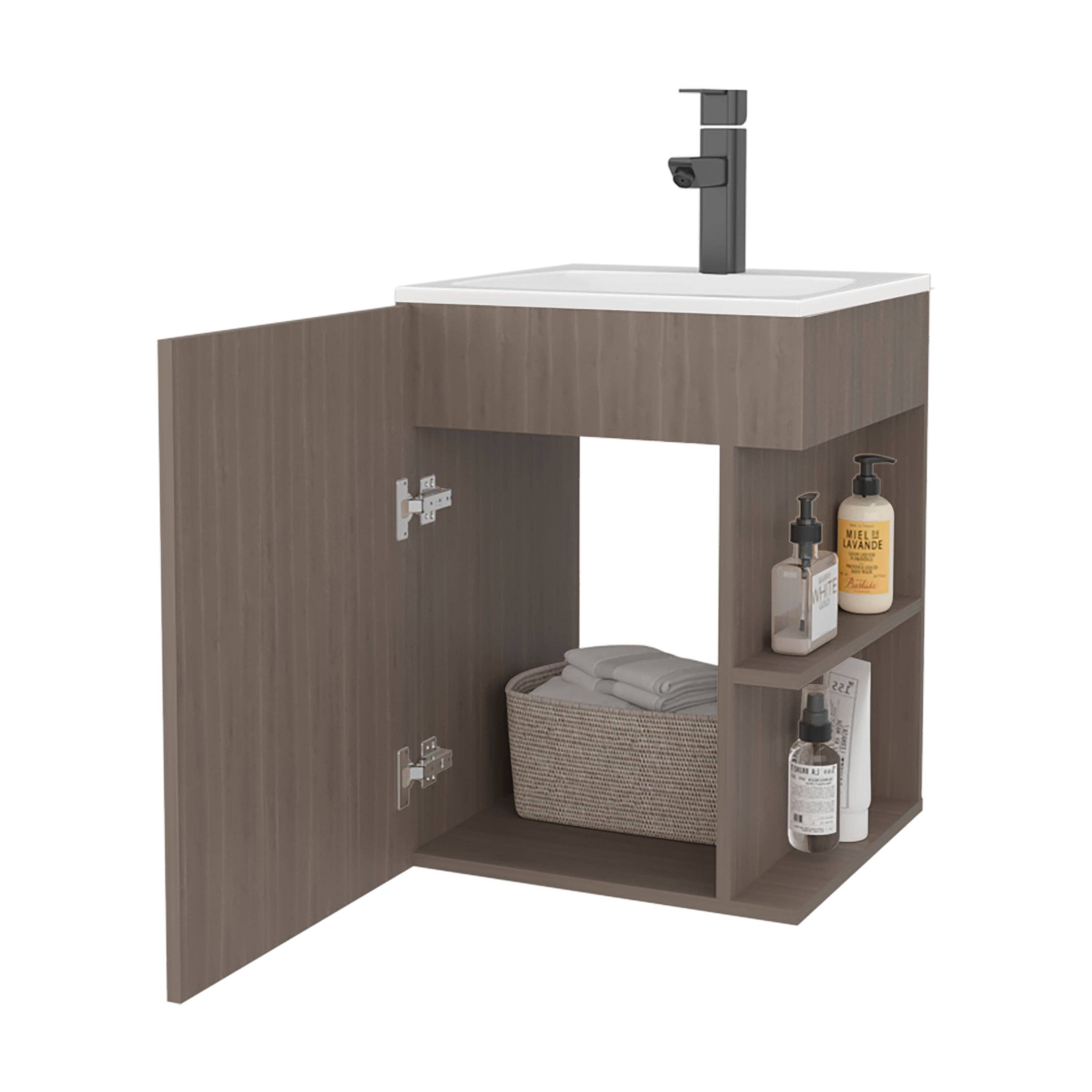 Depot E-Shop - Wholesale Cabinet - Froid Bathroom Vanity, 1 Door, 2 Shelves10