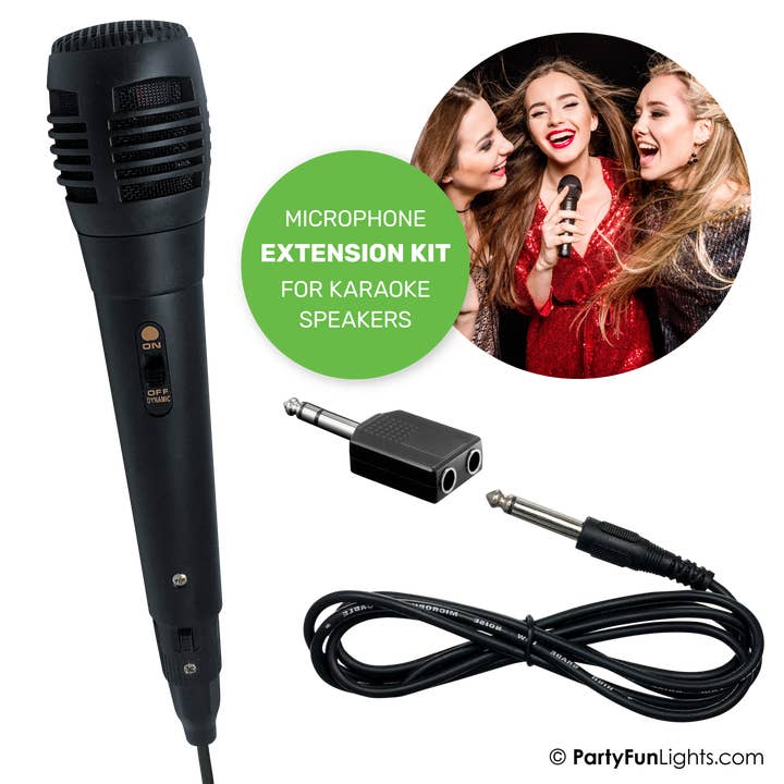 PartyFunLights - Kit d’extension microphone pour set de karaoké pour la vente par PartyFunLights Europe B.V.