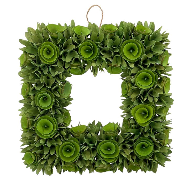 Galt International Company - Wholesale Wreath - Square Woodchip Wreath 19"1