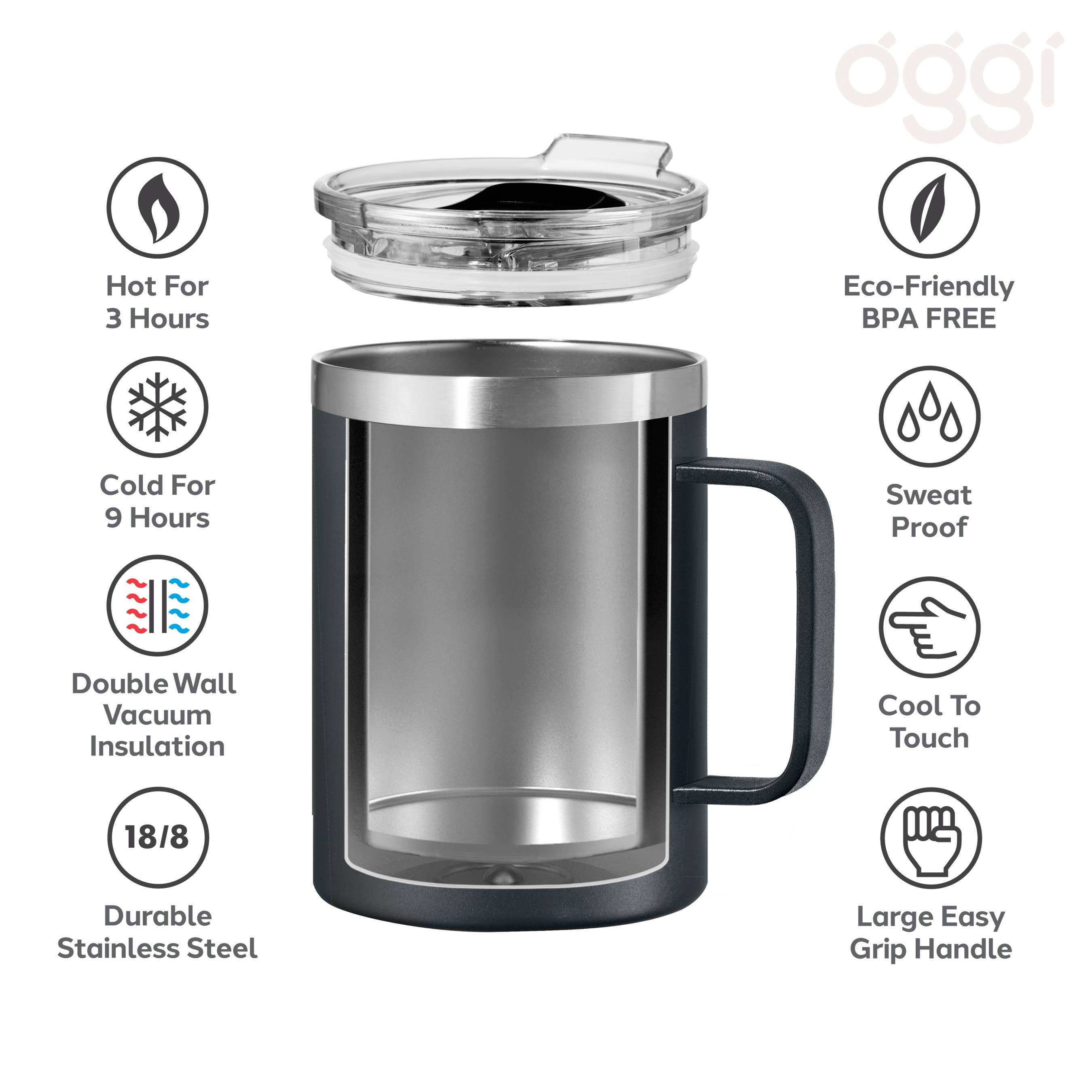 Oggi - Wholesale Insulated Mug/Tumbler - Insulated Tumbler - ThermoMug Double Vacuum (420 ml, 14 oz)6