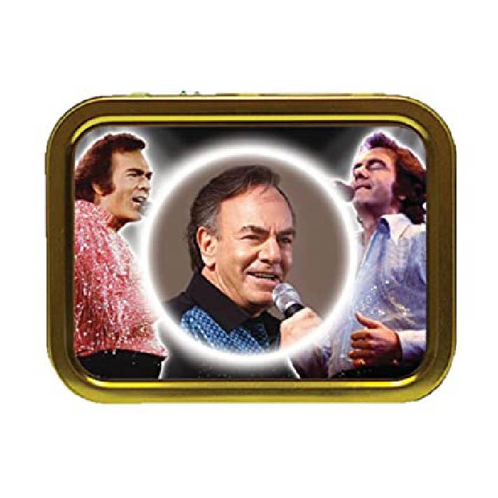 Neil Diamond Icon Tobacco Tin – Sleek, Durable & Stylish for wholesale by Ashbys Wholesale LTD