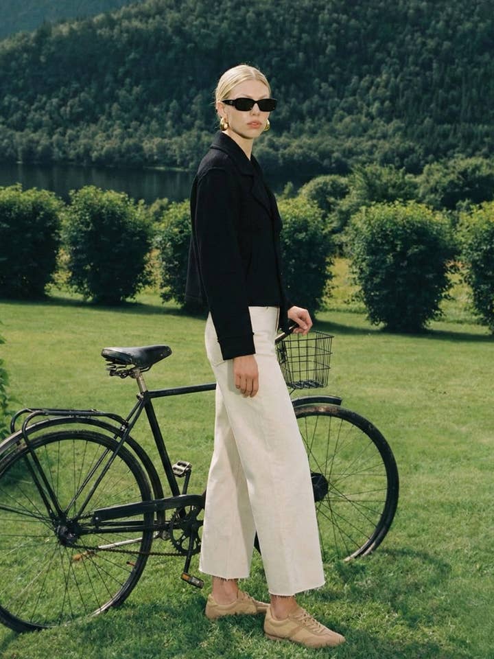 JEAN TAILLE HAUTE À JAMBES LARGES T5894WSW pour la vente par VERVET by FLYING MONKEY