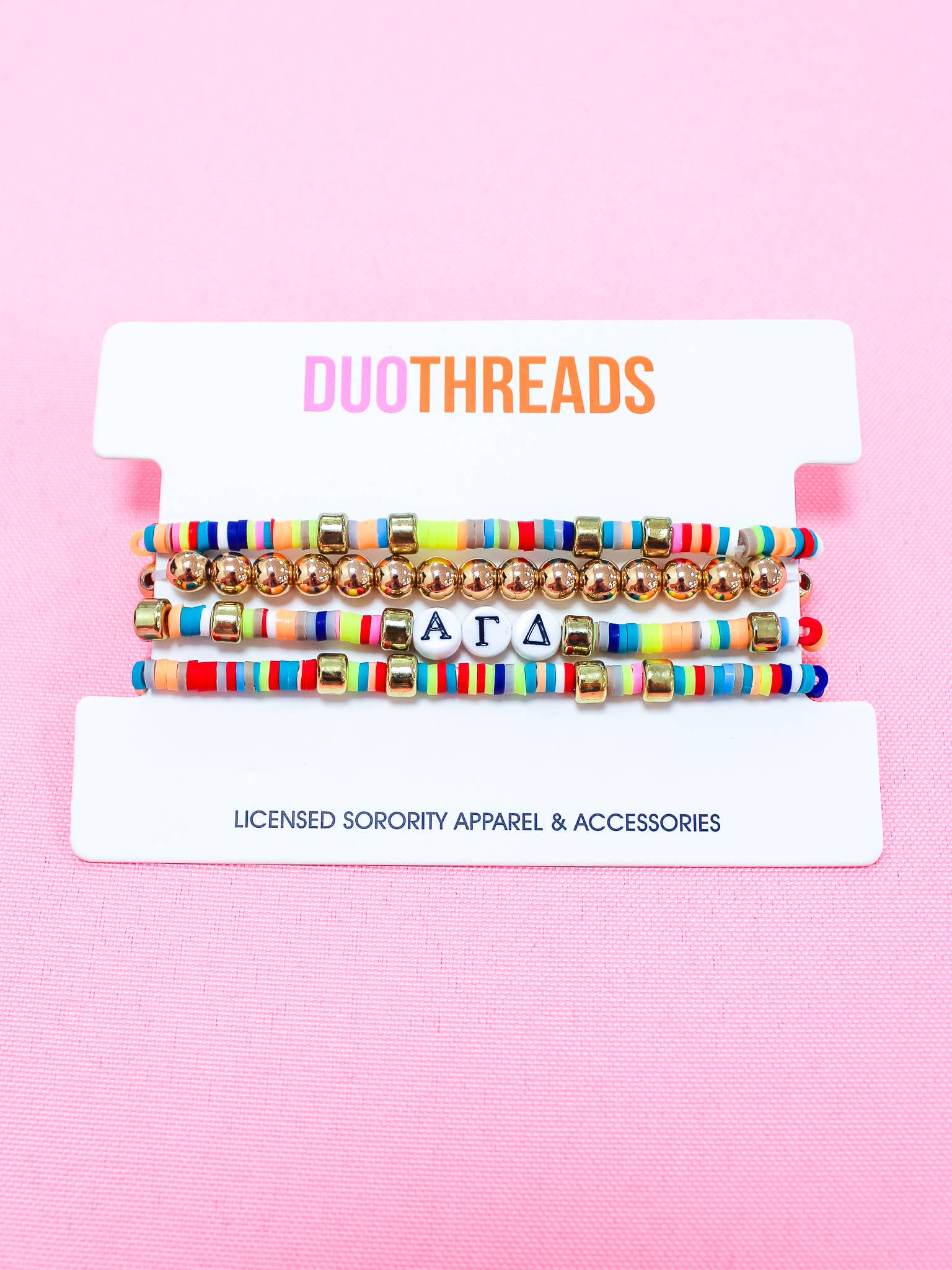 Duo Threads - Wholesale Jewelry Set - Miley Sorority Bracelet Stack3