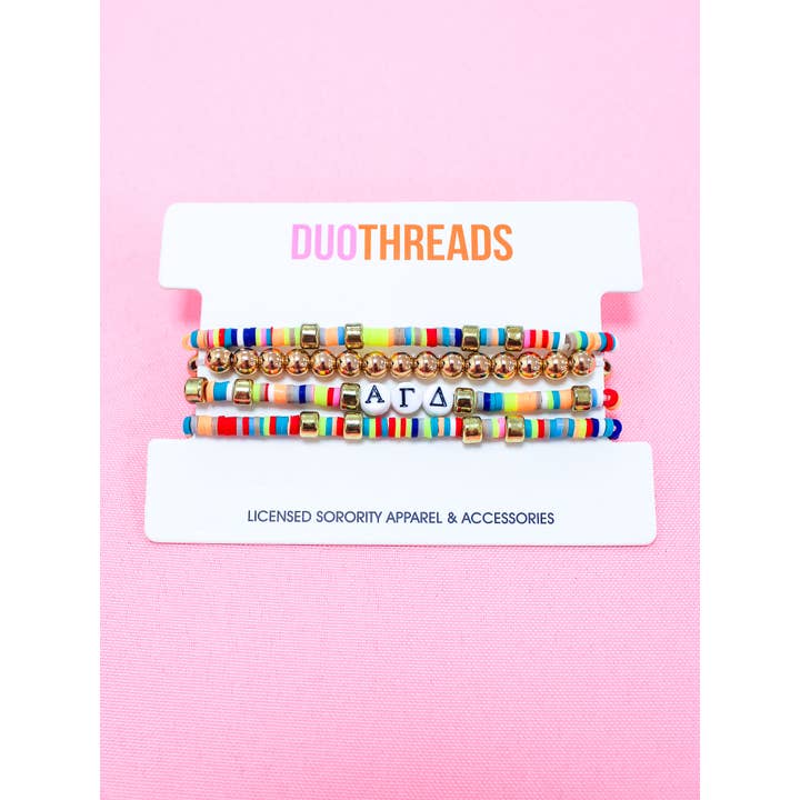 Duo Threads - Wholesale Jewelry Set - Miley Sorority Bracelet Stack3
