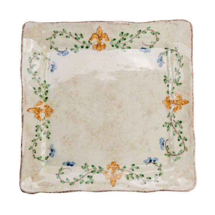Medici Square Dinner Plate for wholesale by Arte Italica & Crown Linen Designs