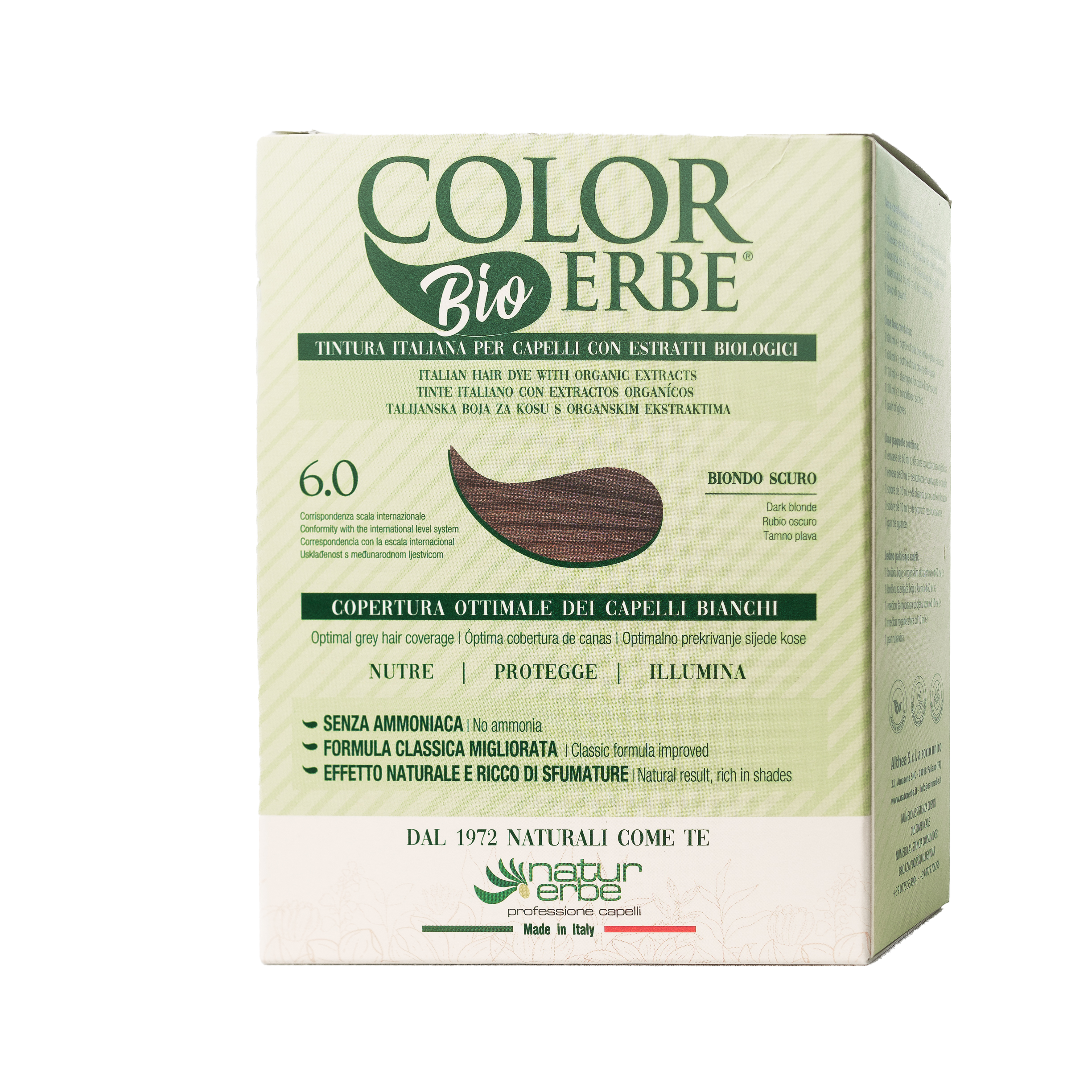 COLOR ERBE - Wholesale Hair Dye - Color Erbe Estr. Dye Bio Dark Blonde (6.0) - Made in Italy4