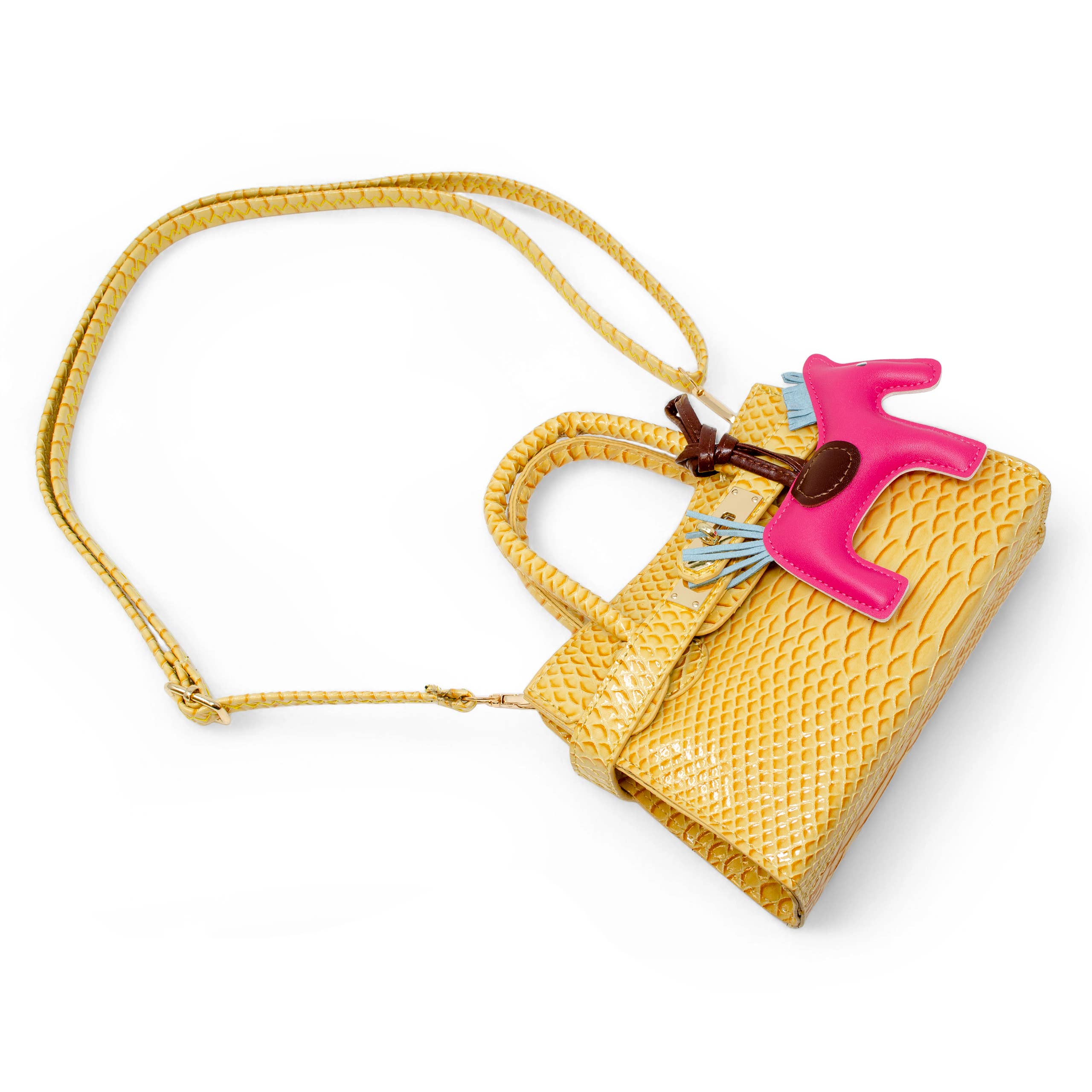 Tiny Treats and ZOMI GEMS – wholesale Handväska - Barn – Handväska för barn i krokodilmönster med ponnydetalj5