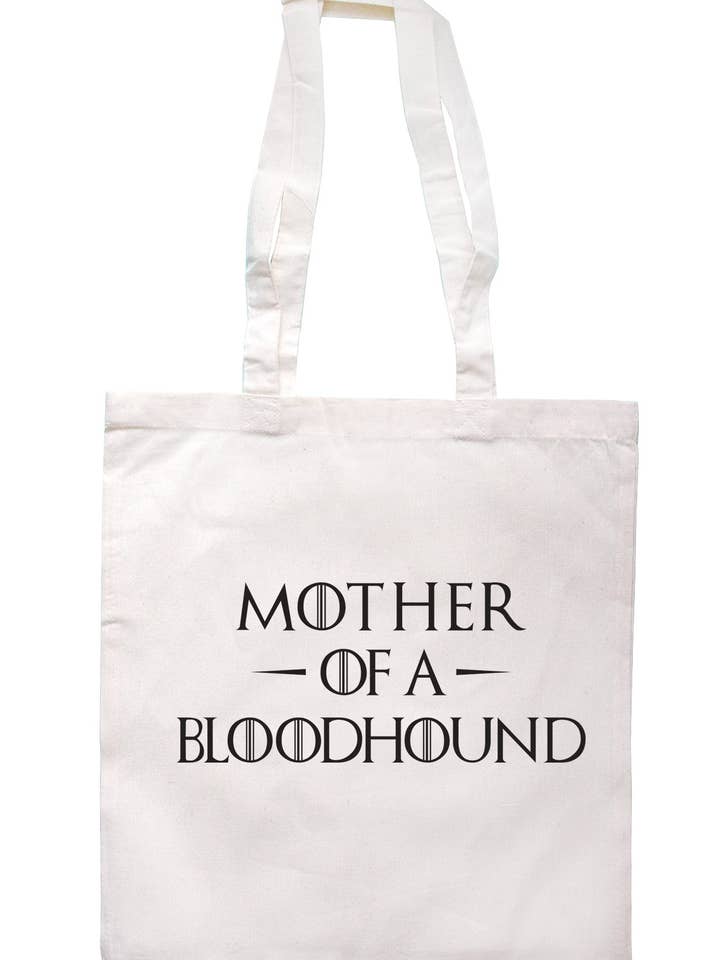 Mother Of A Bloodhound Tote Bag K2394 for wholesale by Illustrated Identity